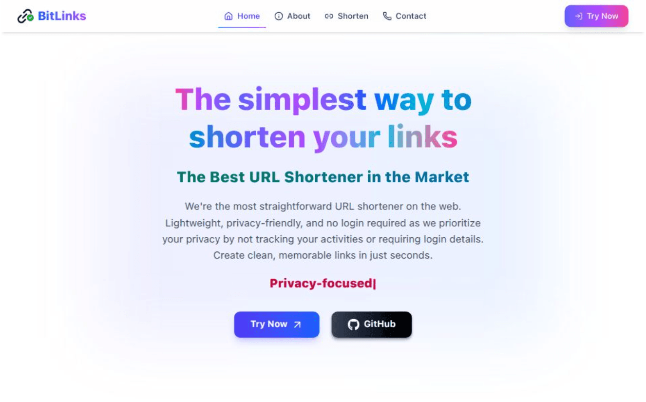 BitLinks - Your trusted URL shortener