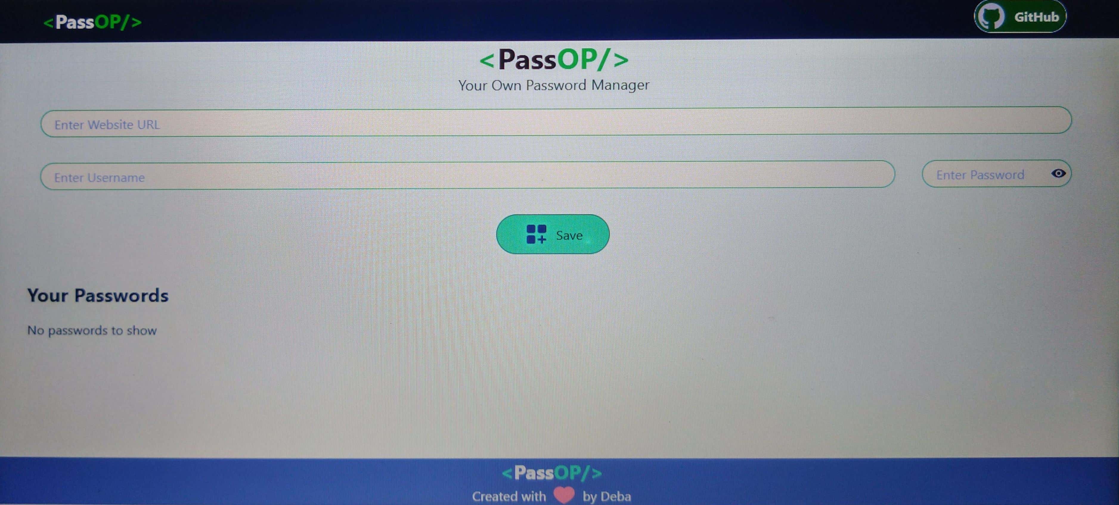 PassOp - Password Manager